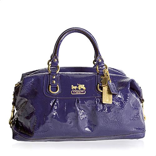 Coach Madison Patent Sabrina Large Satchel Handbag