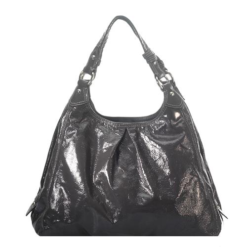 Coach Maggie Large Patent Leather Shoulder Handbag