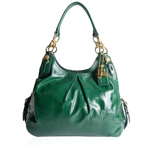 Coach Maggie Patent Leather Hobo Handbag