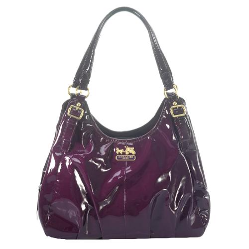 Coach Maggie Patent Leather Hobo Handbag