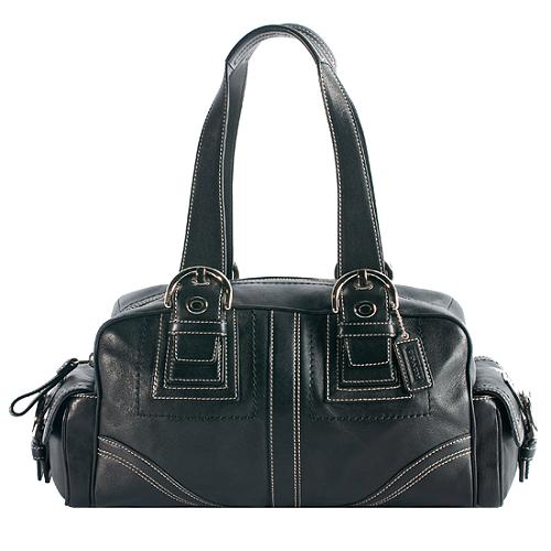 Coach Mia Leather Pocket Satchel Handbag