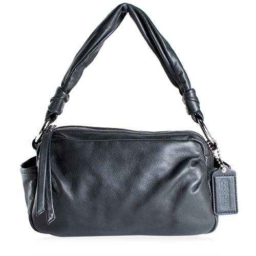 Coach Parker Leather Zip Shoulder Handbag
