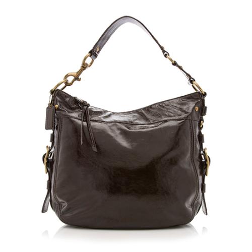 Coach Patent Leather Zoe Large Hobo
