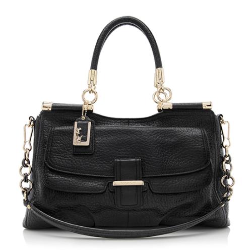 Coach Pebbled Leather Madison Pinnacle Carrie Satchel