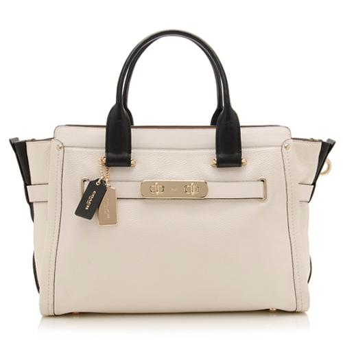 Coach Pebbled Leather Swagger 37 Tote