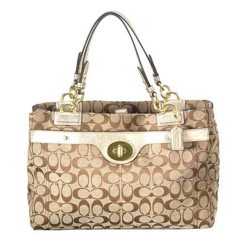 Coach Penelope Signature Large Carryall Tote