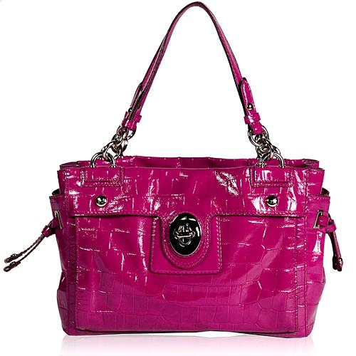 Coach Peyton Embossed Exotic Carryall Tote