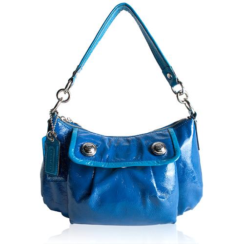 Coach Poppy Patent Leather Groovy Shoulder Handbag