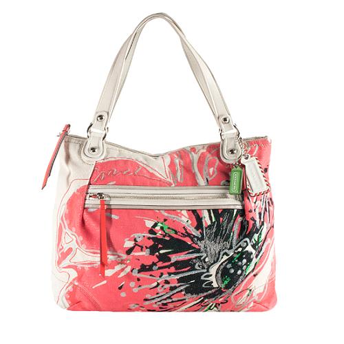 Coach Poppy Placed Flower Glam Tote