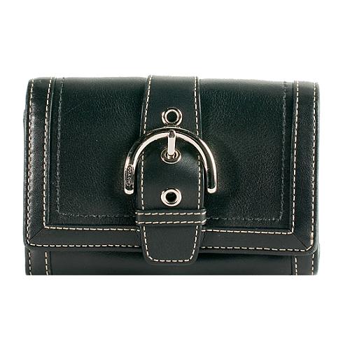 Coach Soho Leather Compact Wallet 