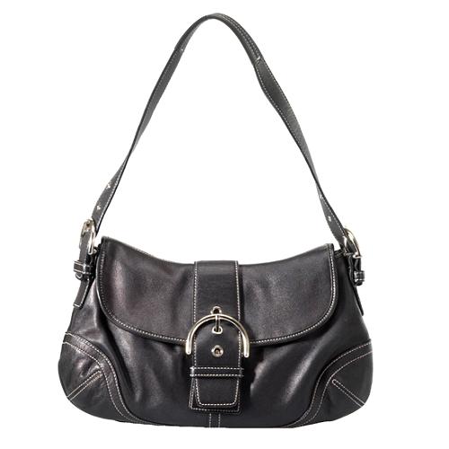 Coach Soho Leather Flap Large Shoulder Handbag
