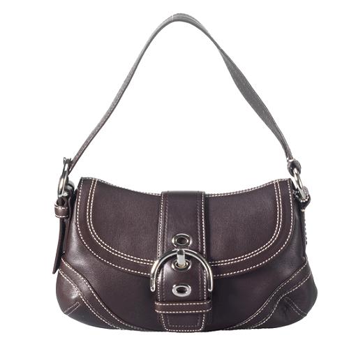 Coach Soho Leather Flap Shoulder Handbag 