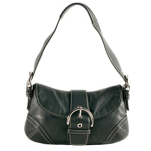 Coach Soho Leather Flap Shoulder Handbag