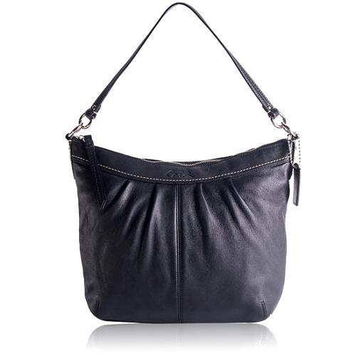 Coach Soho Leather Pleated Convertible Hobo Handbag