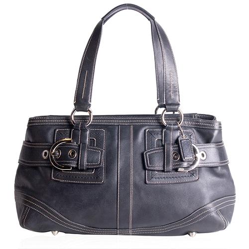 Coach Soho Leather Zip Satchel Handbag