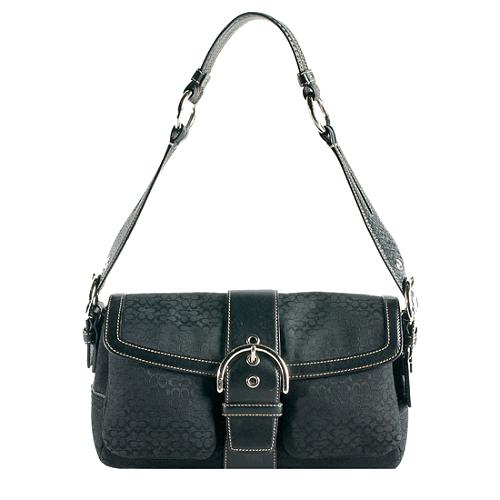 Coach Soho Mini Signature Pocket Flap Shoulder Handbag