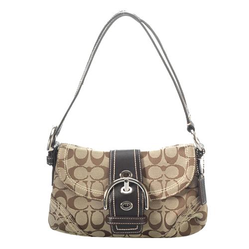 Coach Soho Signature Small Flap Shoulder Handbag