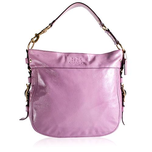 Coach Zoe Patent Leather Large Hobo Handbag