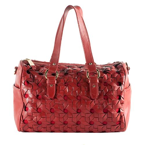 Cole Haan Leather Jade Satchel Handbag