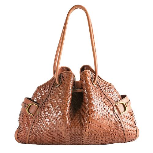 cole haan woven purse