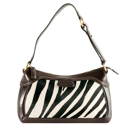 Cole Haan Zebra Print Shoulder Handbag
