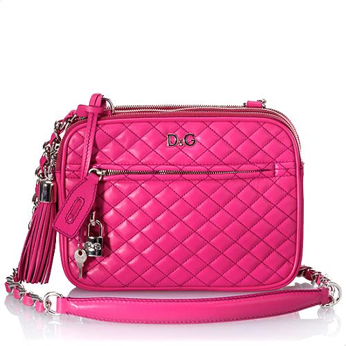 D&G Lily Small Quilted Shoulder Handbag