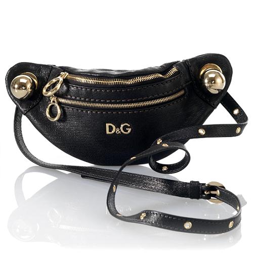 D&G Mini Jeri Polished Goatskin Belt Bag