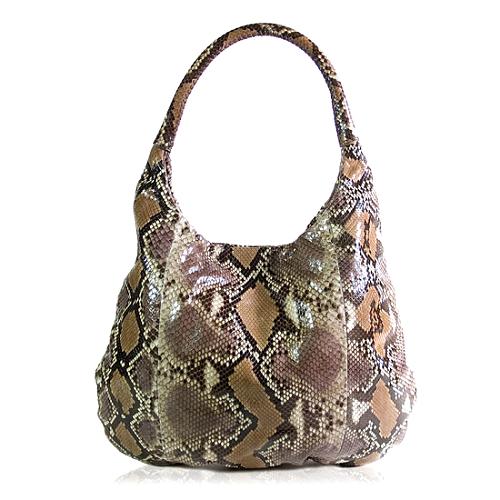 Devi Kroell Handpainted Python Hobo Handbag