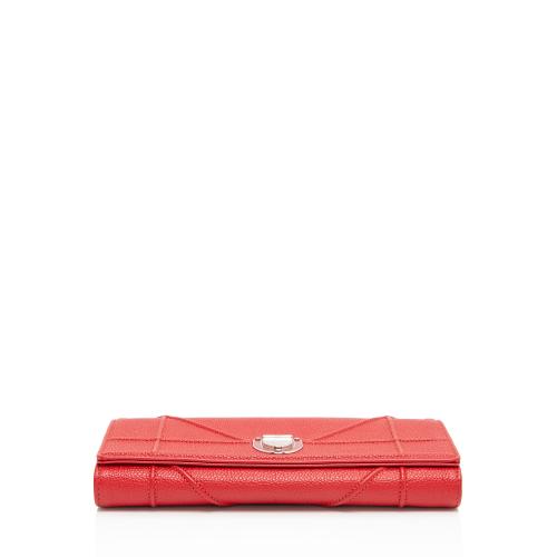 Dior Calfskin Diorama Wallet on Chain Clutch