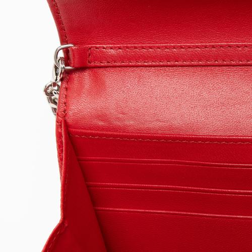 Dior Calfskin Diorama Wallet on Chain Clutch