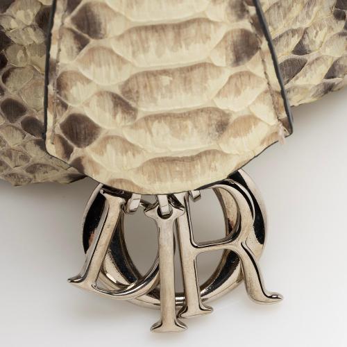 Dior Calfskin Python Diorling Large Shoulder Bag