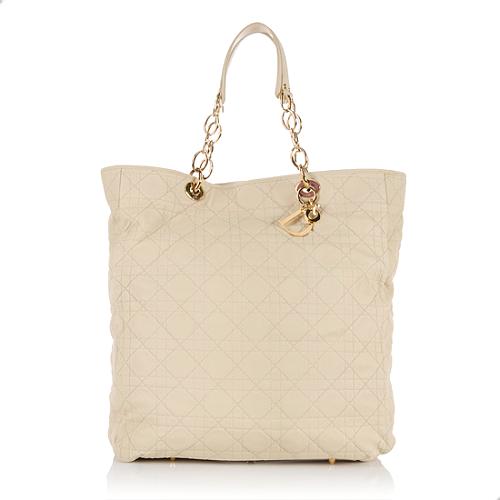 Dior Cannage Lambskin Lady Dior Shopping Tote