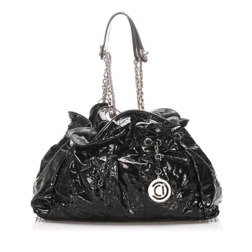 Dior Cannage Patent Leather Le Trente Shoulder Bag