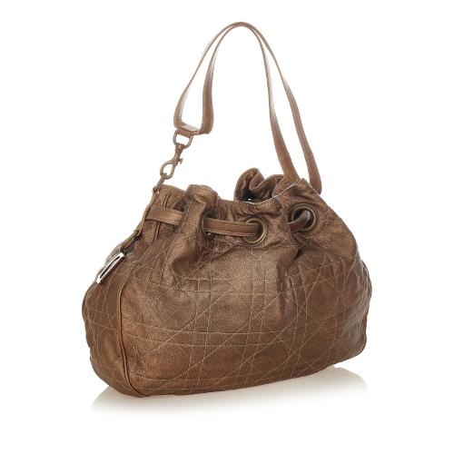 Dior Cannage Leather Bucket Bag