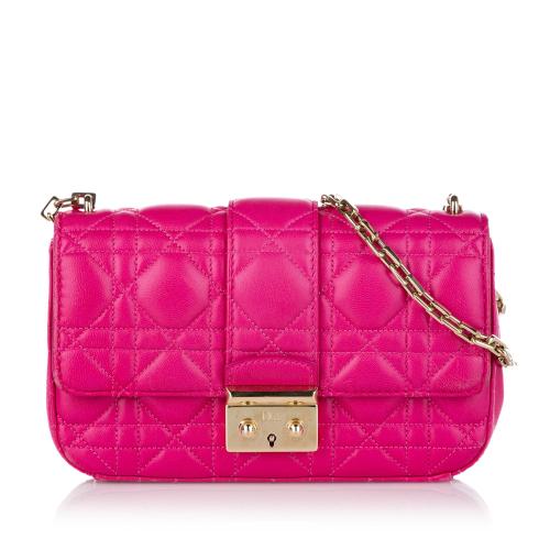 Dior Cannage Miss Dior Promenade Chain Leather Crossbody Bag