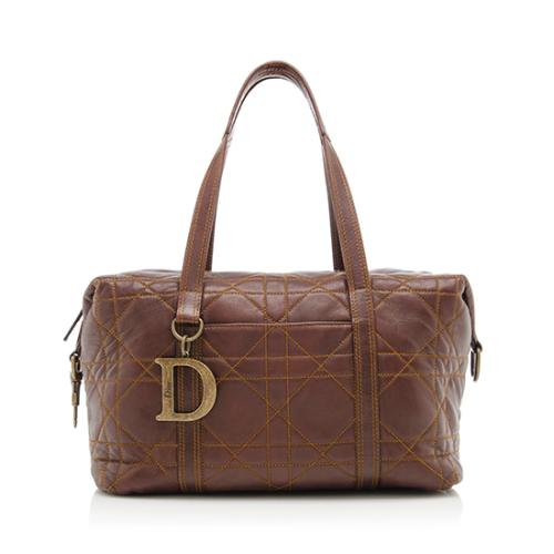 Dior Leather Polochon Boston Bag
