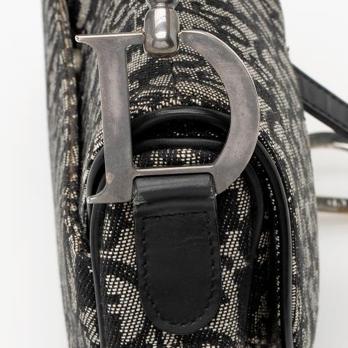 Dior Canvas Logo Double Saddle Shoulder Bag