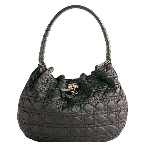 Dior Charming Satin Cannage Hobo Handbag