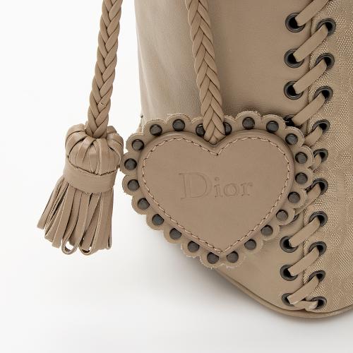 Dior Diorissimo Nylon Leather Ethnic Medium Hobo - FINAL SALE