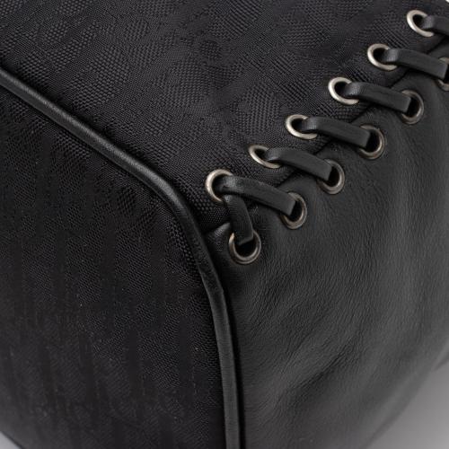 Dior Diorissimo Nylon Leather Ethnic Medium Hobo