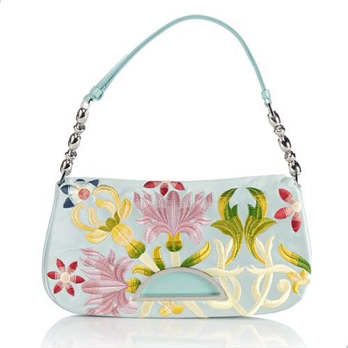 Dior Embroidered Floral Malice Shoulder Bag