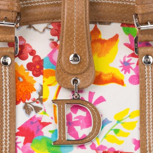 Dior Floral Detective Canvas Handbag