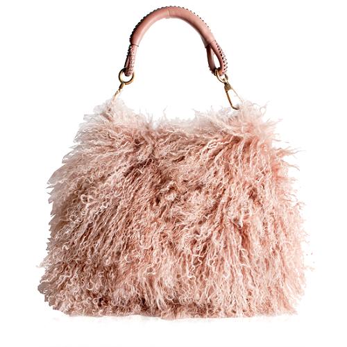 Dior Fur Libertine Hobo Handbag