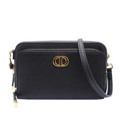 Dior Grained Calfskin Caro Double Pouch