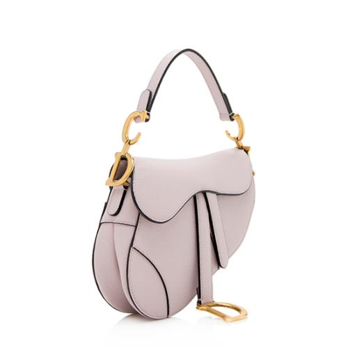 Dior Grained Calfskin Mini Saddle Bag