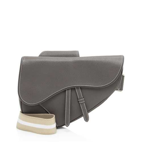 Dior Grained Calfskin Saddle Bag