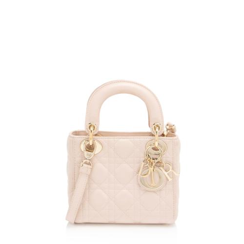 Dior Lambskin Lady Dior Mini Tote