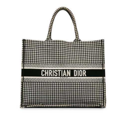 Dior Large Houndstooth Book Tote