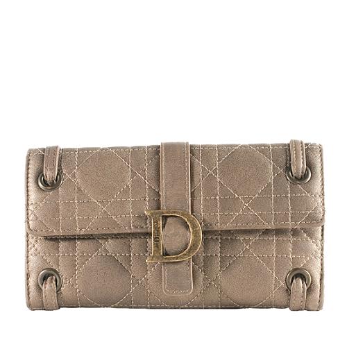 Dior Leather Cannage Long Wallet