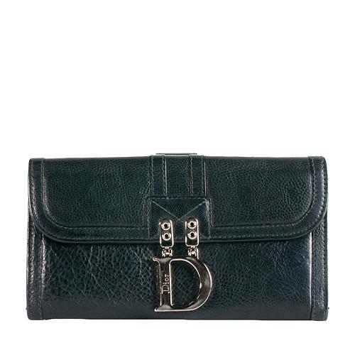 Dior Leather Continental Wallet